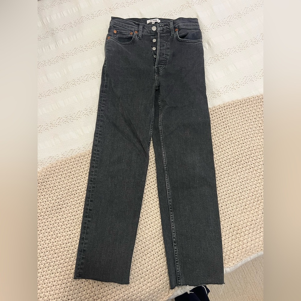 RE/Done black jeans